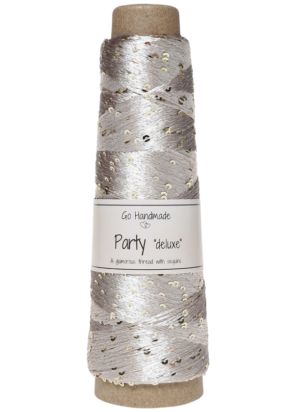 Siūlai su žvyneliais | Yarn with sequins | Пряжа ручной работы с пайетками | zija ar fliteriem | Go Handmade Party delux thread with paillettes (sequins)