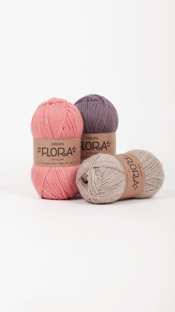 Alpaka | Vilna | Mezgimo siūlai | Alpaca | Wool | Knitting yarn | Шерсть | Пряжа для вязания | Vilna | Adīšanas diegi | Drops Flora siūlai