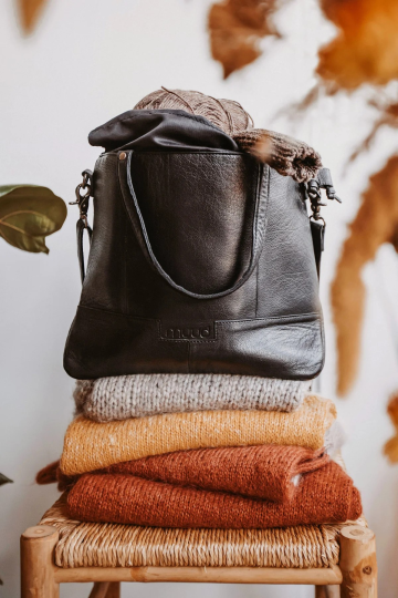 muud Lofoten rankų darbo natūralios odos rankinė/muud Lofoten Handmade project bag in leather