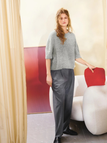 Mezgimo aprašymas | Mezgimo idėjos | Knitting Ideas | Knitting patterns | Идеи вязания | Adīšanas idejas | Ivy Tee blouse | 2502 DIY | Nr. 9 | Sandnes Garn