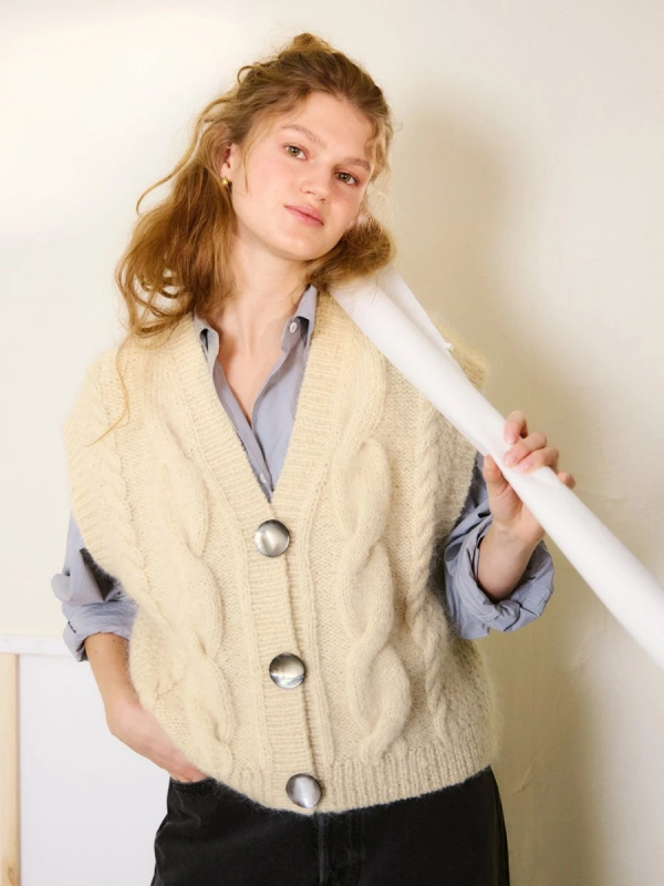 Mezgimo aprašymas | Mezgimo idėjos | Knitting Ideas | Knitting patterns | Идеи вязания | Adīšanas idejas | Harper vest | 2502 DIY | Nr. 5 | Sandnes Garn