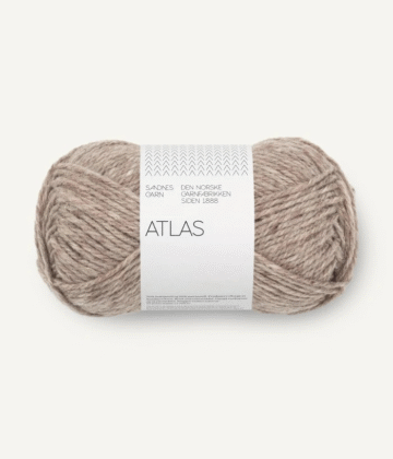 ATLAS siūlai - 70 % norvegiška ėriukų vilna ir 30 % merino vilna